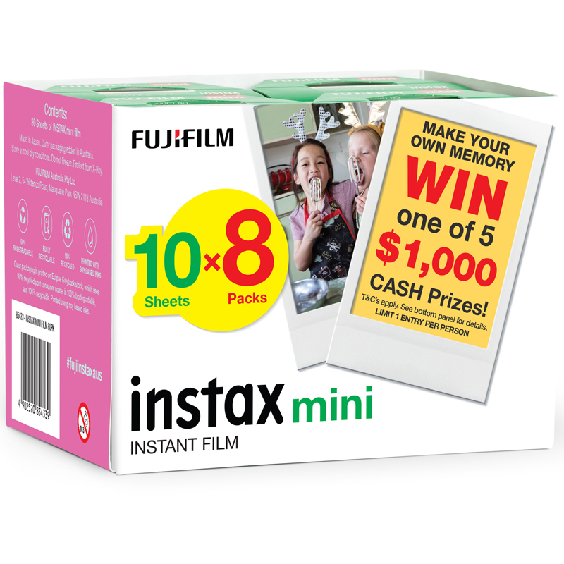 FujiFilm Instax Mini Plain 80pk Promo