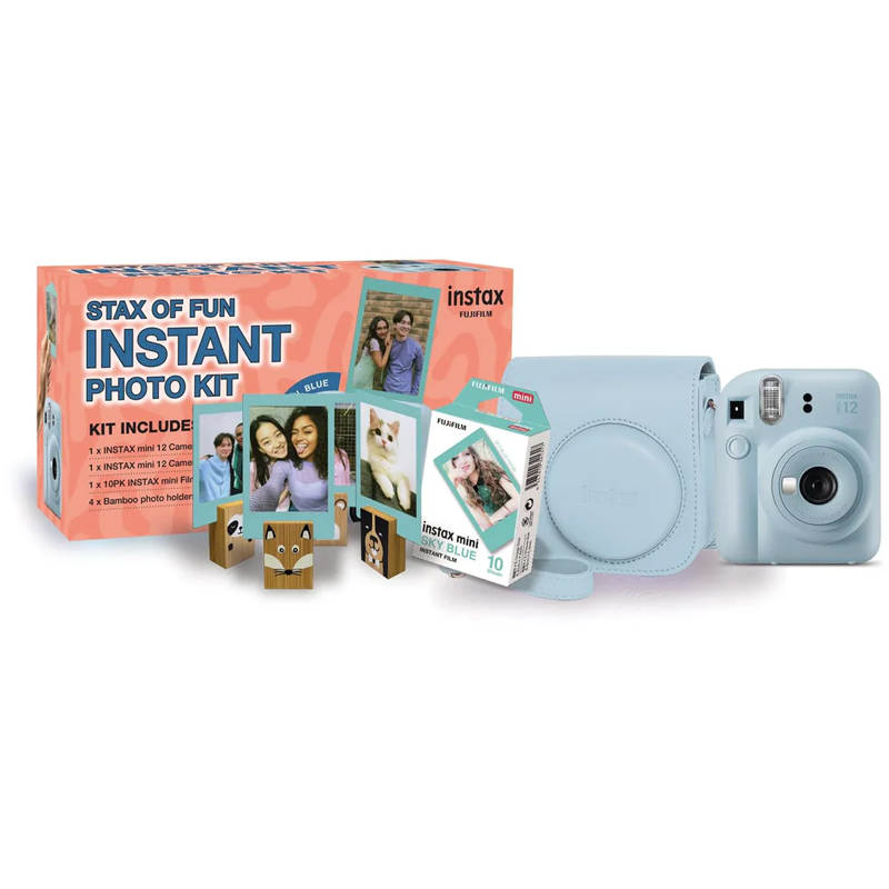 FujiFilm Instax mini 12 Instant Photo Kit - Pastel Blue