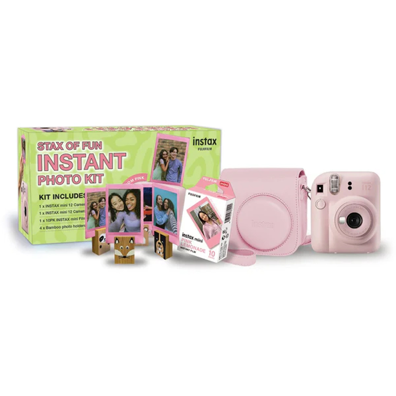 FujiFilm Instax mini 12 Instant Photo Kit - Blossom Pink