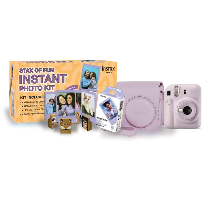 FujiFilm Instax mini 12 Instant Photo Kit - Lilac Purple