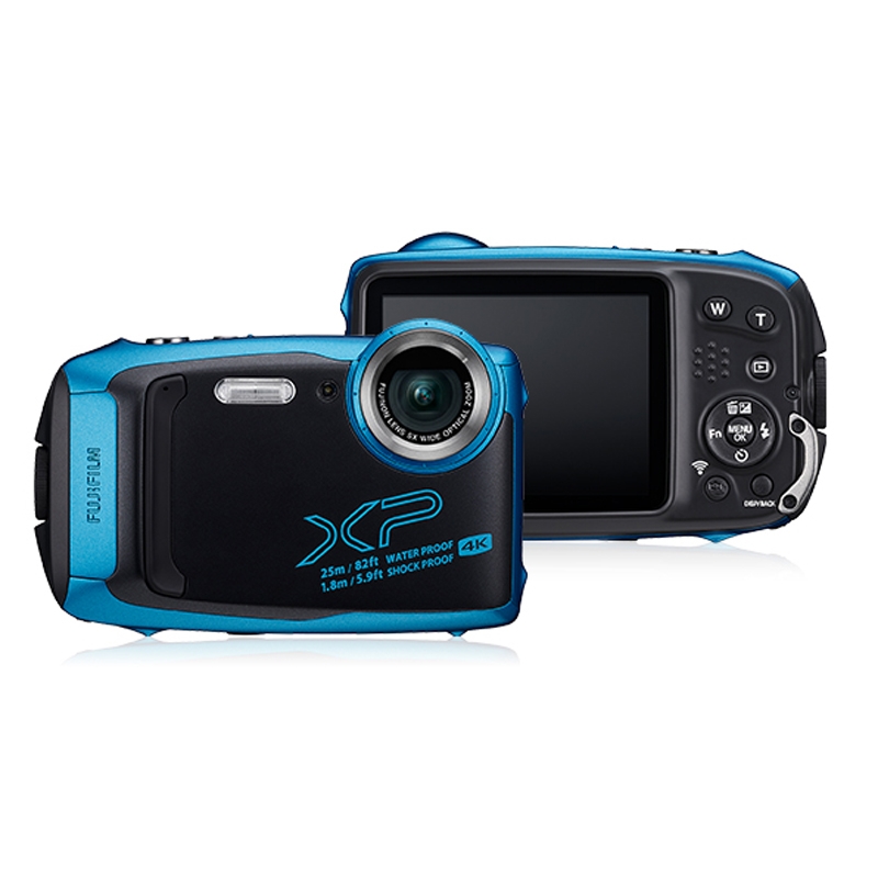 FujiFilm XP140 Waterproof Camera – Sky Blue