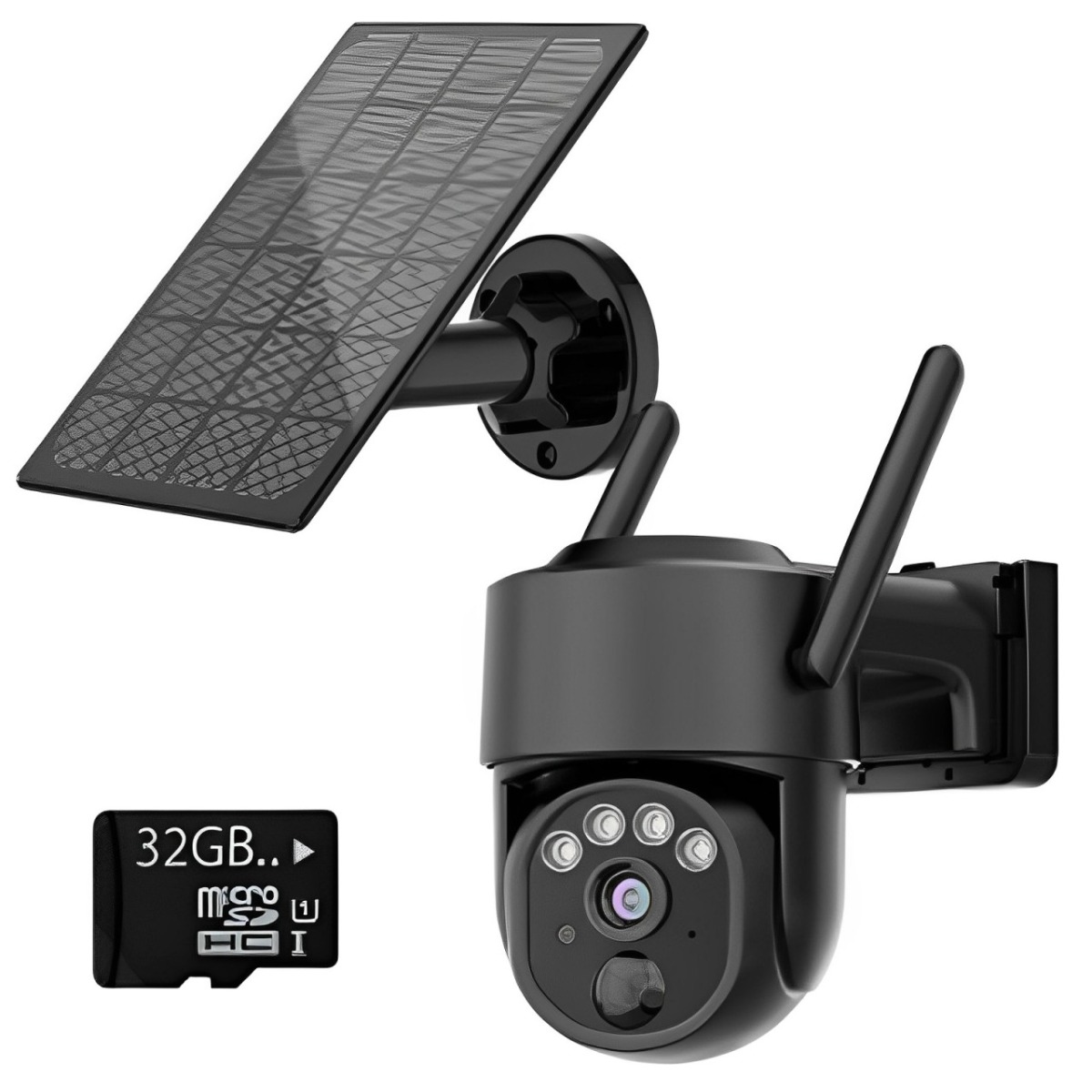 Gerber 4G PTZ Security Camera FollowMe Black