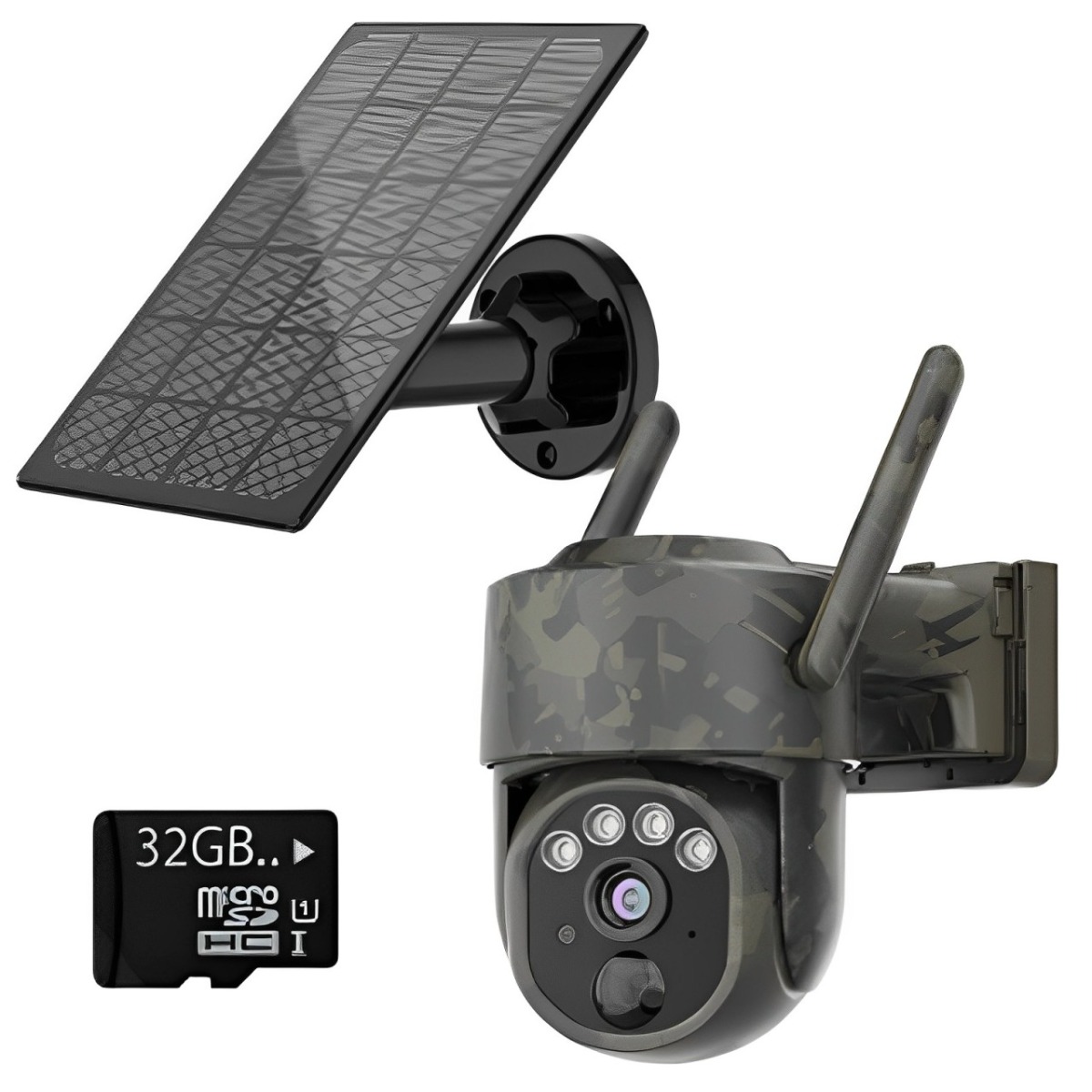 Gerber 4G PTZ Security Camera FollowMe Camo