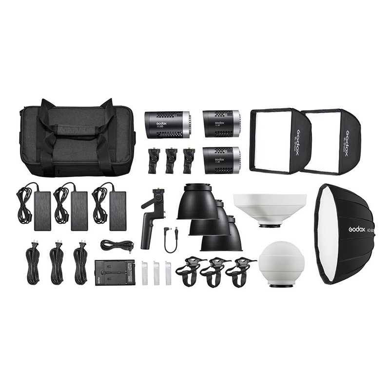 Godox ML-Kit1 ML30 Daylight 3 Head LED Light Kit