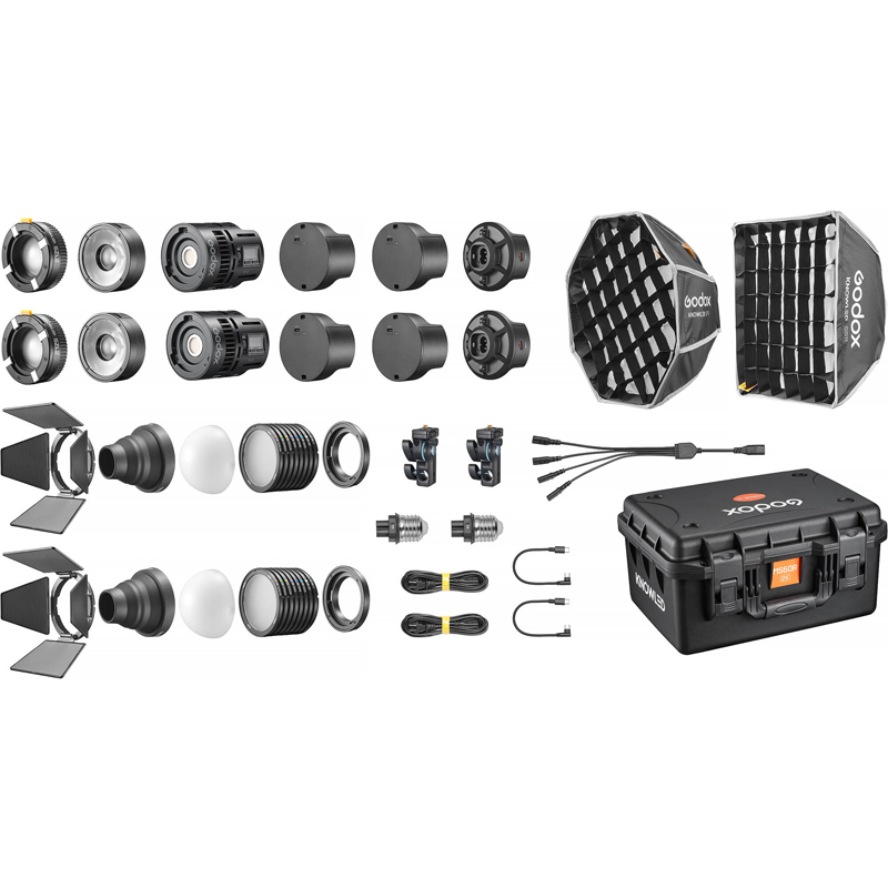 Godox KNOWLED MS60R RGB LED Light 2 Light Kit
