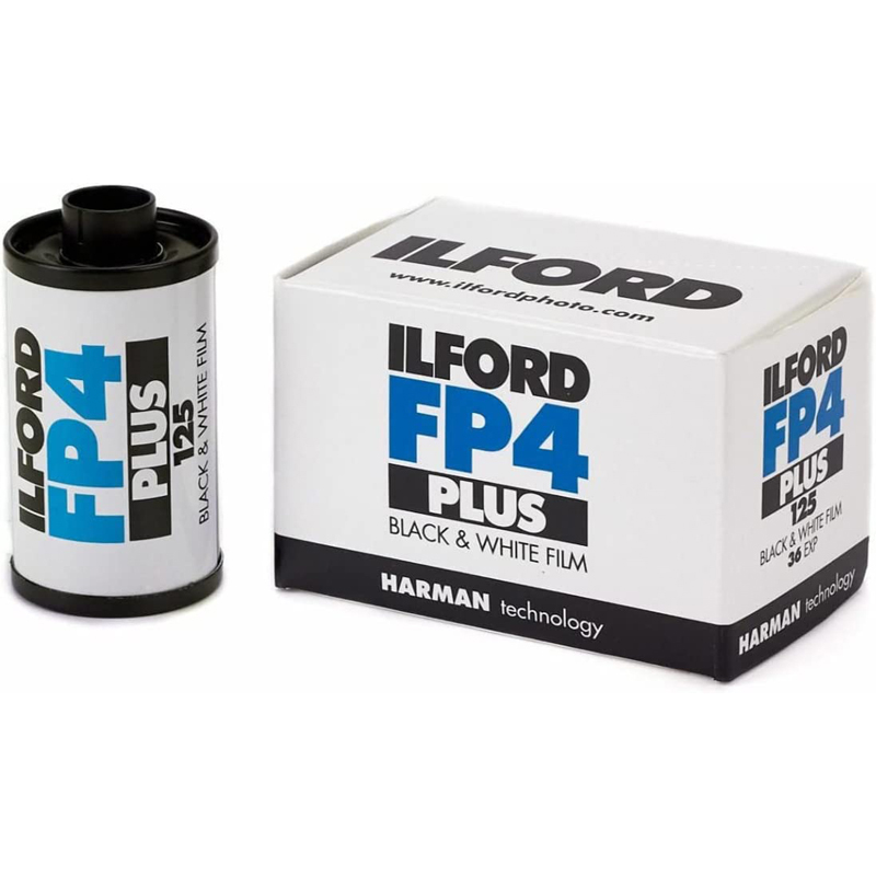 Ilford FP4 PLUS 125 ISO 35mm 36 Exposure (50 Pack) - Black & White Negative Film