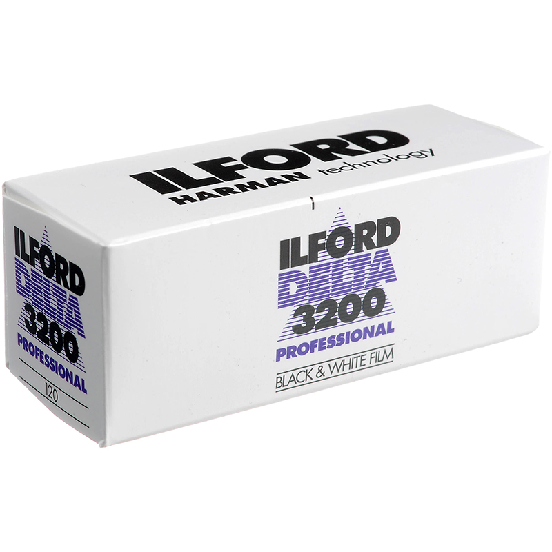Ilford Delta 3200 ISO Professional 120 Roll - Black & White Negative Film