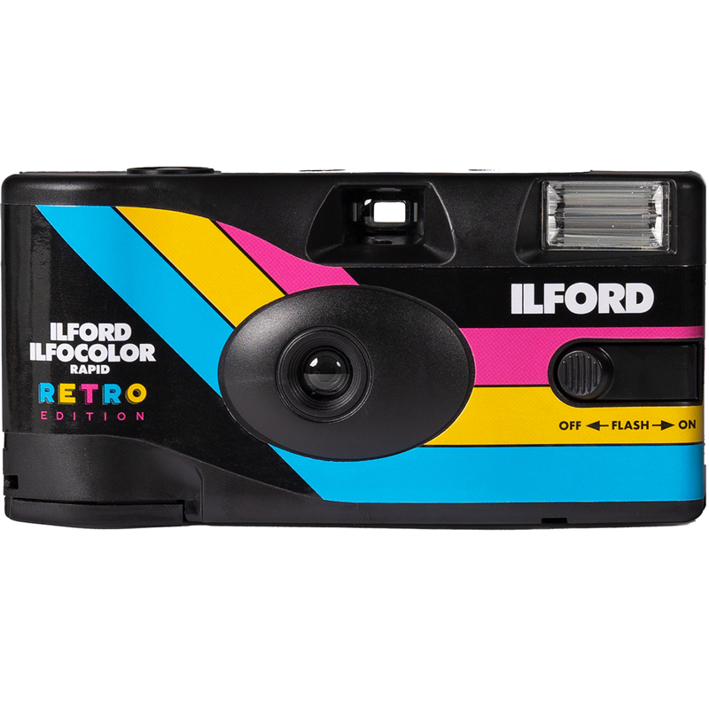 Ilford ILFOCOLOR RETRO Edition - 35mm Single Use Camera 400 ISO 27 Exposure Color Film