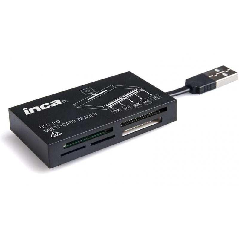 Inca USB 2.0 -All in One USB Mini Card Reader