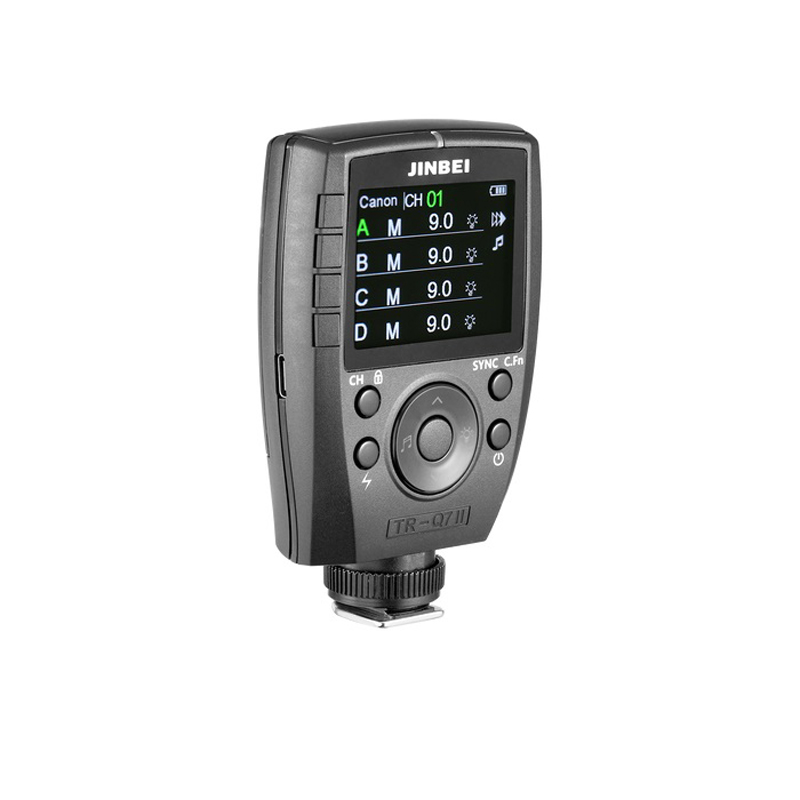 Jinbei TR-Q7II Multi brand TTL wireless flash trigger with colour screen