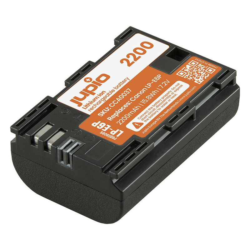 Jupio Canon LP-E6P 2200mAh Rechargeable Camera Battery