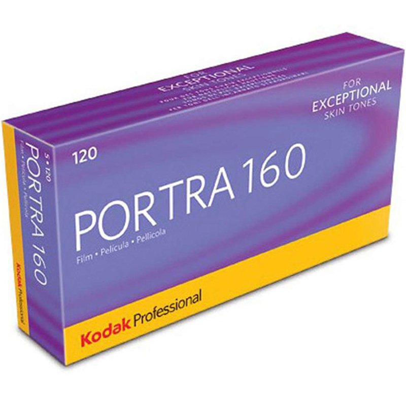 Kodak Portra 160 Color Negative Film (120 Roll Film, 5-Pack)