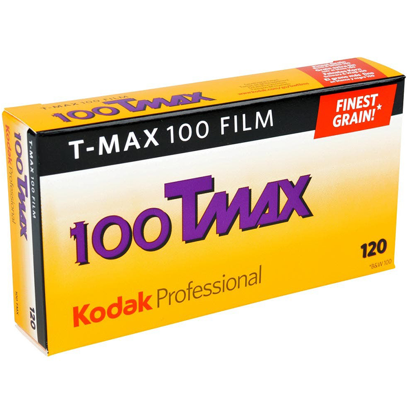 Kodak T-Max 100 Black and White Negative Film (120 Roll Film, 5-Pack)