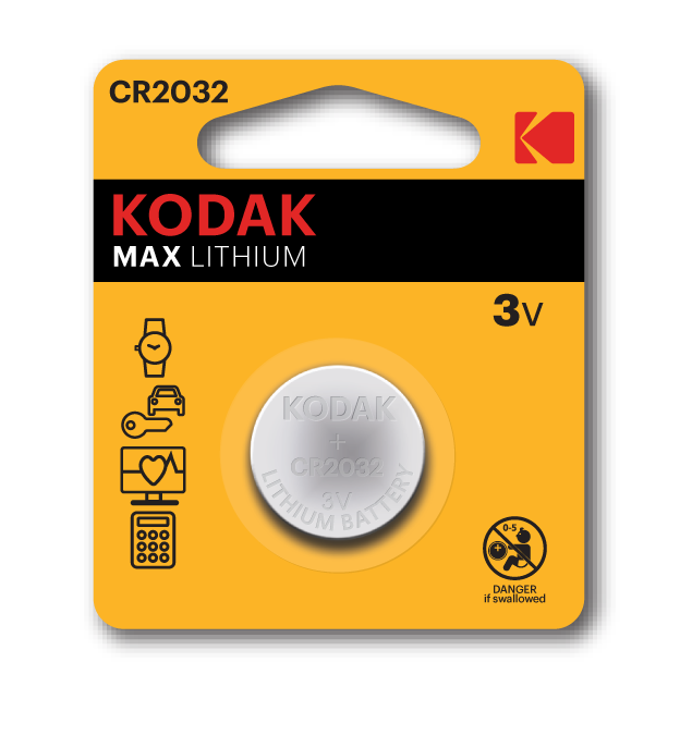 Kodak MAX CR2032 3V Lithium Battery