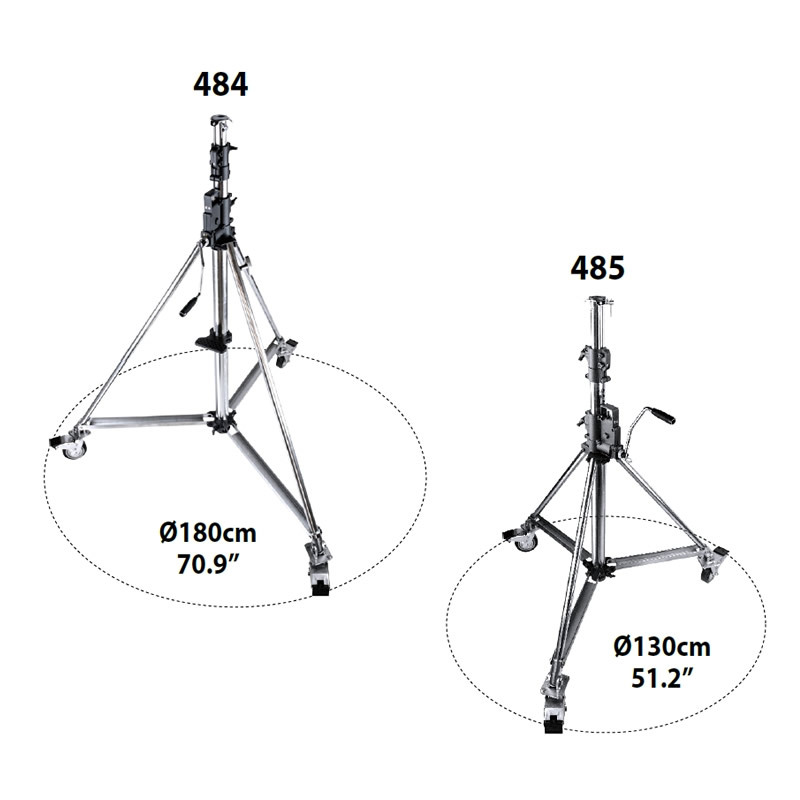 Kupo 485 Heavy Duty Wind-Up Low Base Stand