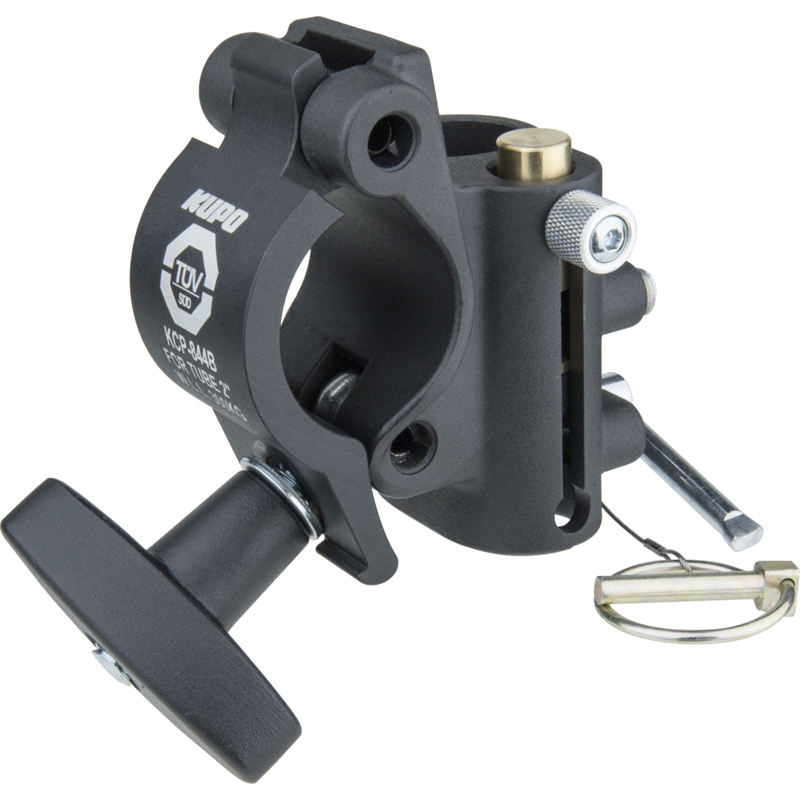 Kupo KCP-844B TV Coupler with 16mm Baby pin and 28mm Junior receiver -- Black