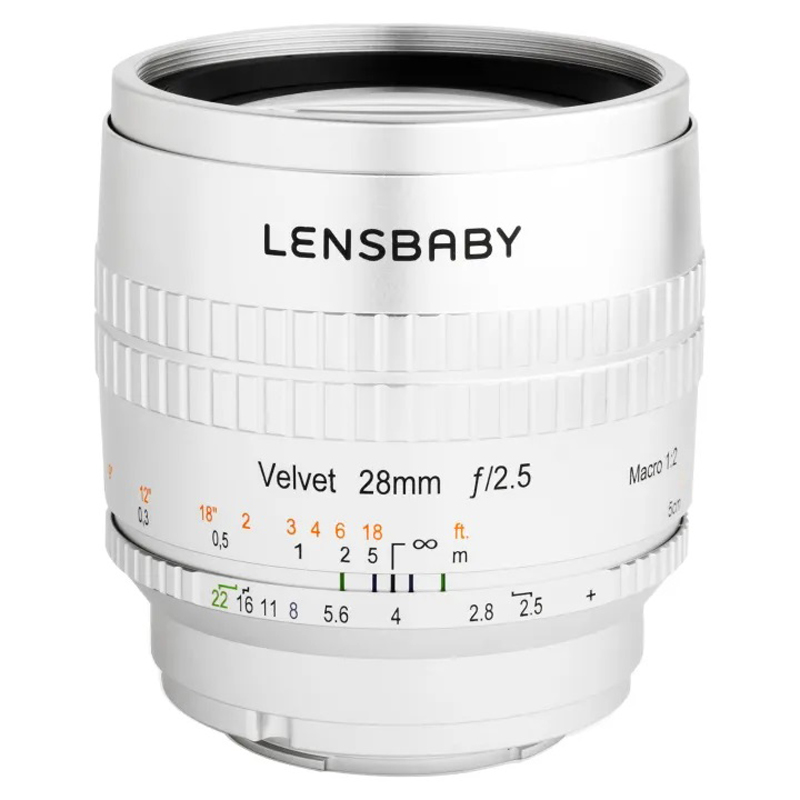 Lensbaby Velvet 28mm f/2.5 Lens for Sony E (Silver)