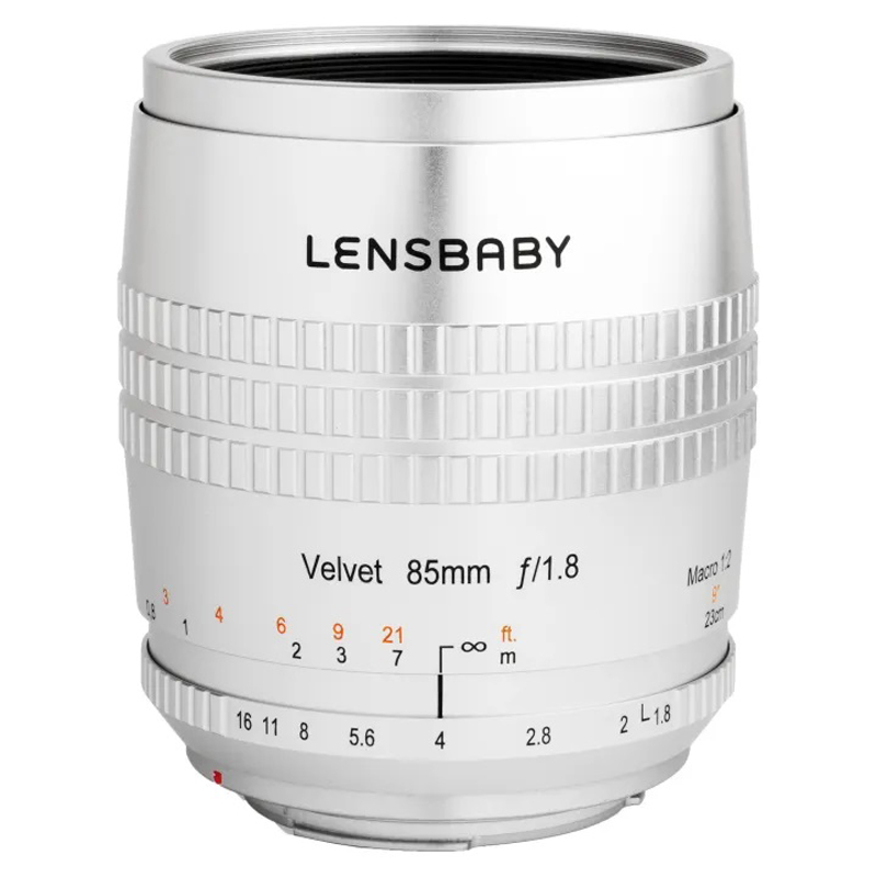 Lensbaby Velvet 85mm f/1.8 Lens for Fujifilm X (Silver)