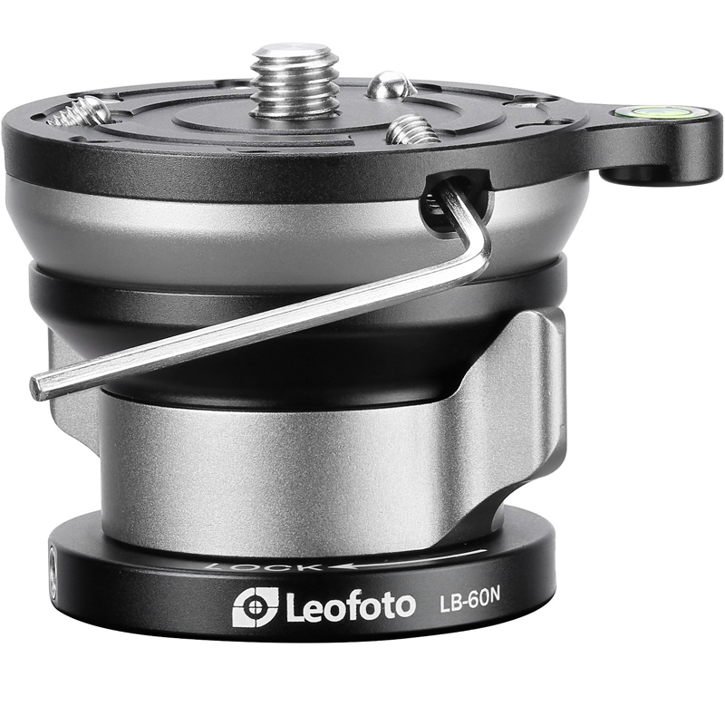 Leofoto LB-60N 60mm Levelling Base Tilt -15/+15 with 53mm Base Diameter