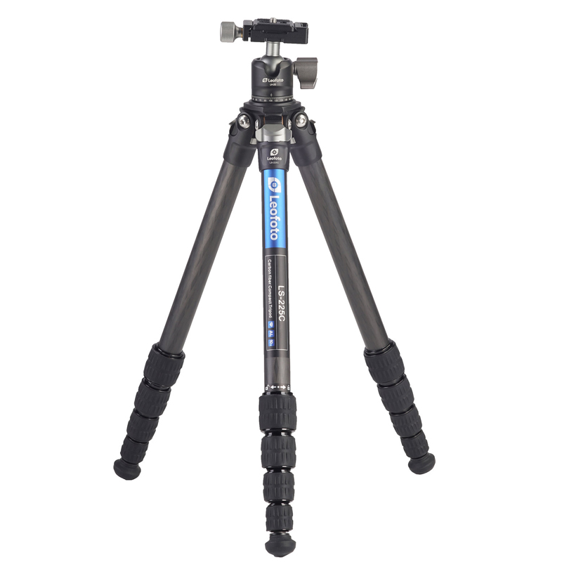 Leofoto LS-225C with LH-25 Ranger Series 22mm 5 Section Tripod Kit