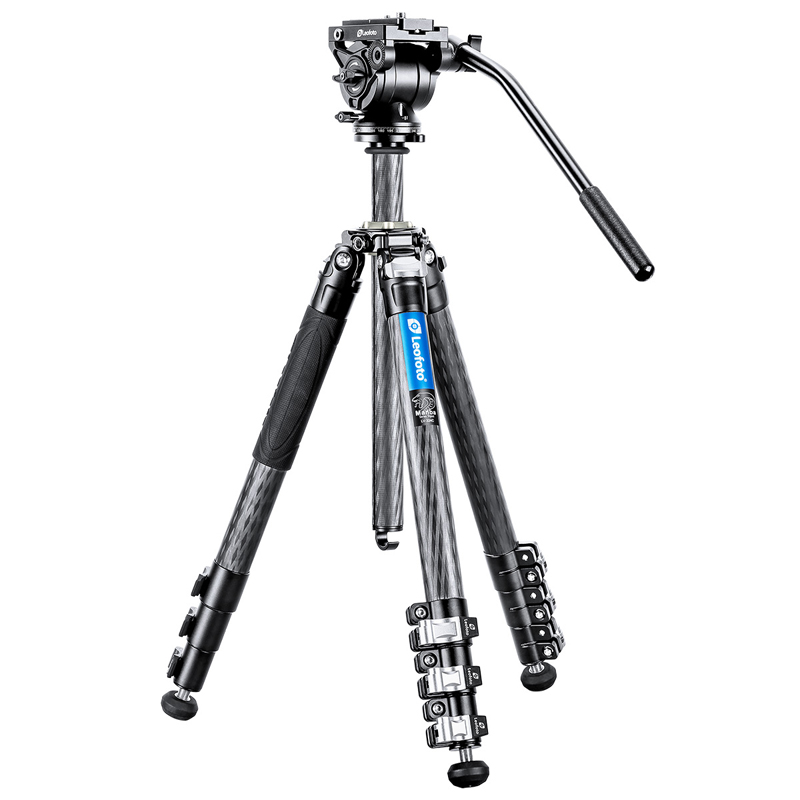 Leofoto LV-324C Manba Video Series 4 Section Tripod with BV-10 Video Head