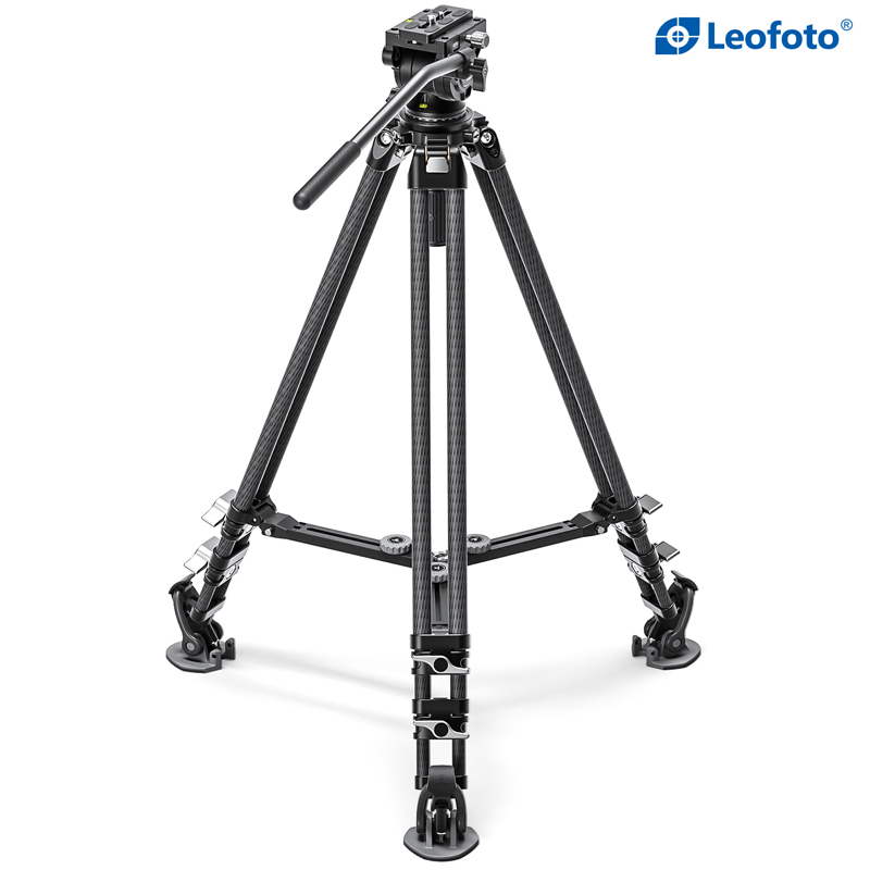 Leofoto LVC-193C Cinematic Video Series 3 Section Tripod with BV-10 Video Head