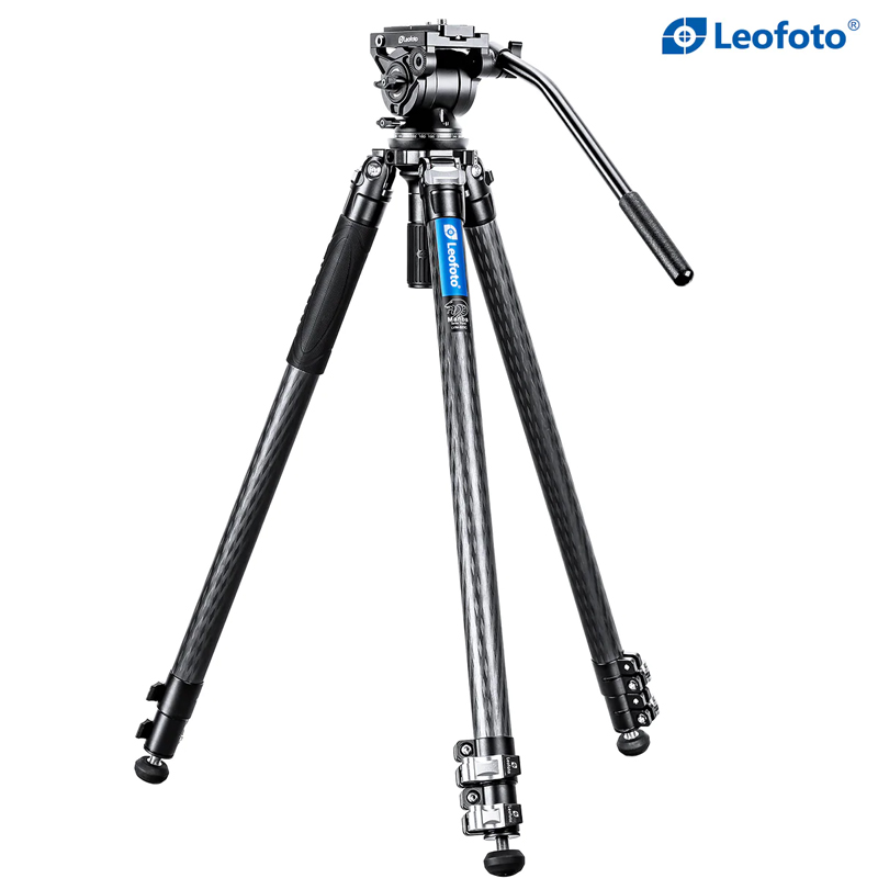 Leofoto LVM-323C Carbon Fiber Tripod with BV-10 Video Head