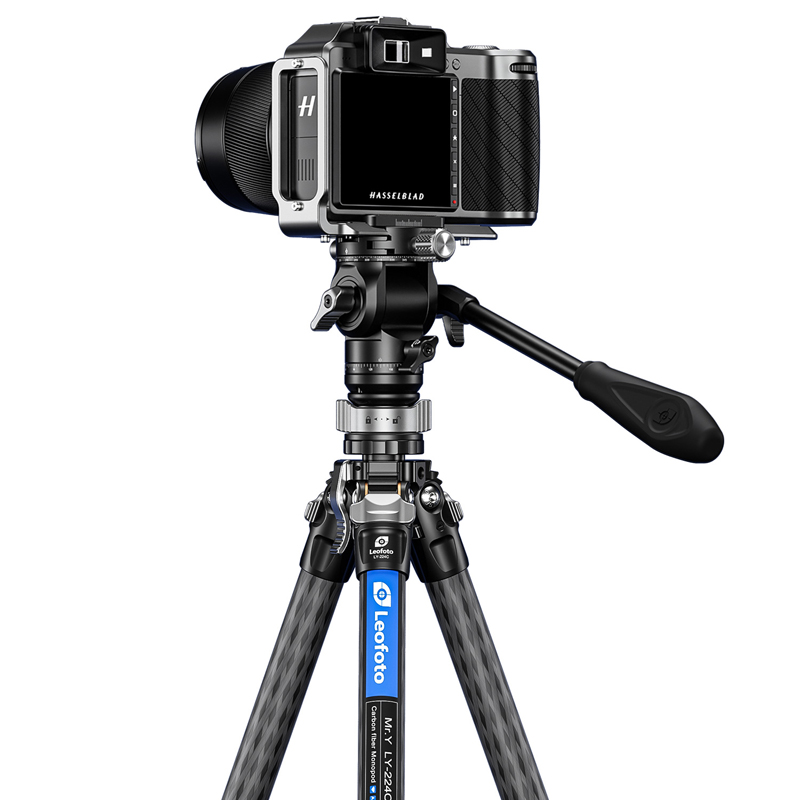 Leofoto LY-224C Mr.Y Series Carbon Fibre Tripod + BV-0R Fluid Head + LB-38 Levelling Base