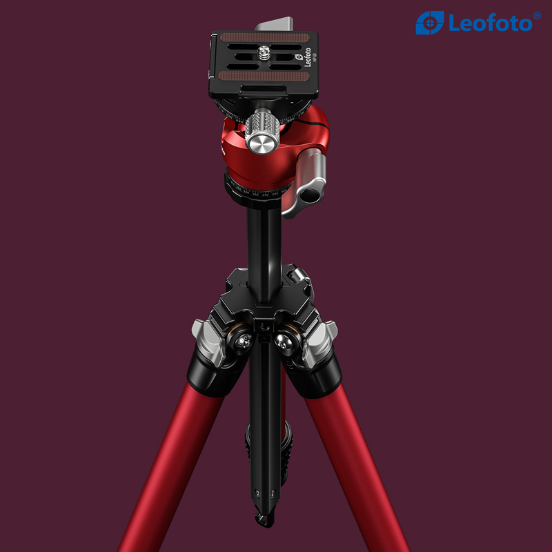 Leofoto LY-224C+LH-25R - Red