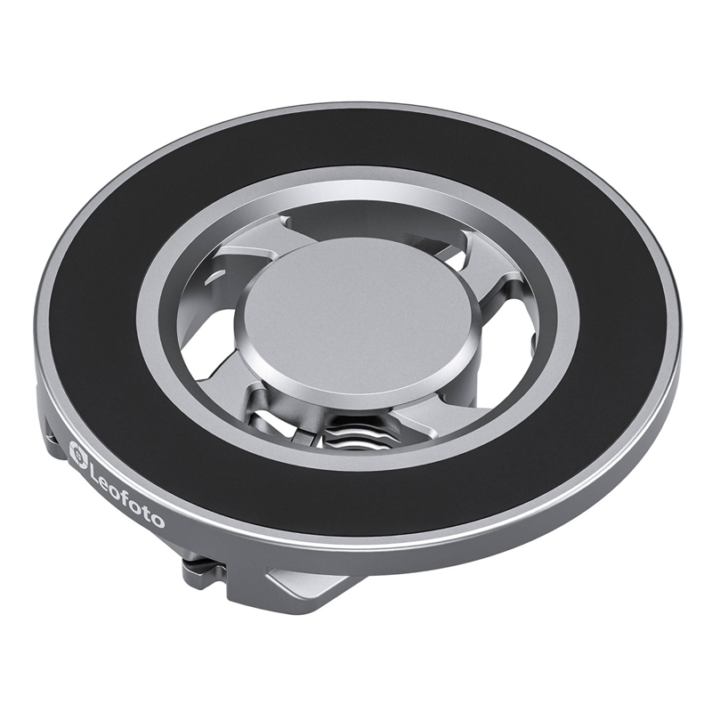 Leofoto PM-01 Magnetic Quick Mount Plate for Mobile Phones - Silver