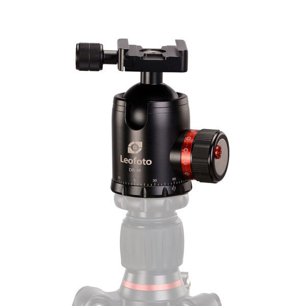Leofoto DB-46 Pro Ballhead with Screw-Knob Clamp and QR Plate