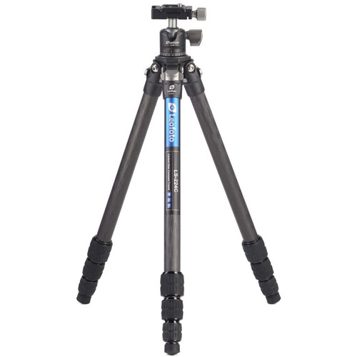 Leofoto LS-224C with LH-25 Ranger Series 22mm 4 Section Tripod Kit