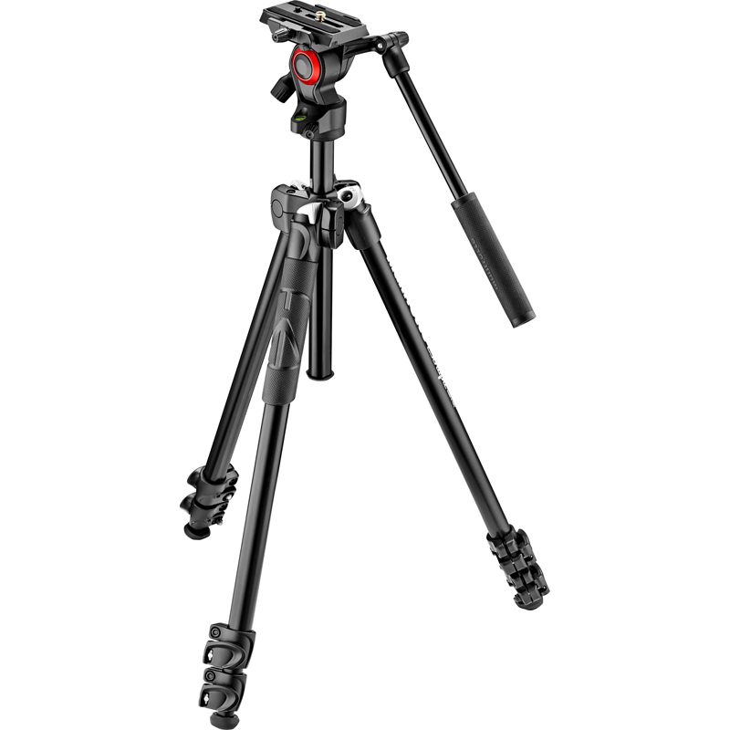 Manfrotto 290 Light Video Tripod with BeFree Live Fluid Head MK290LTA3-V