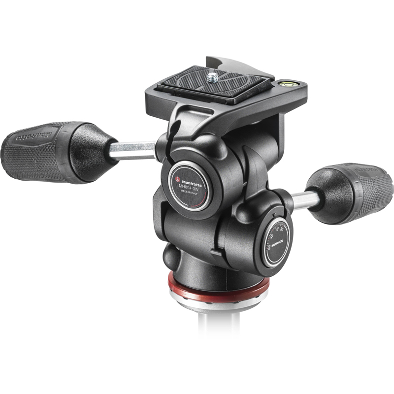 Manfrotto 3 Way Head with RC2 in Adapto w/ Retractable Levers manfrotto MH804-3W