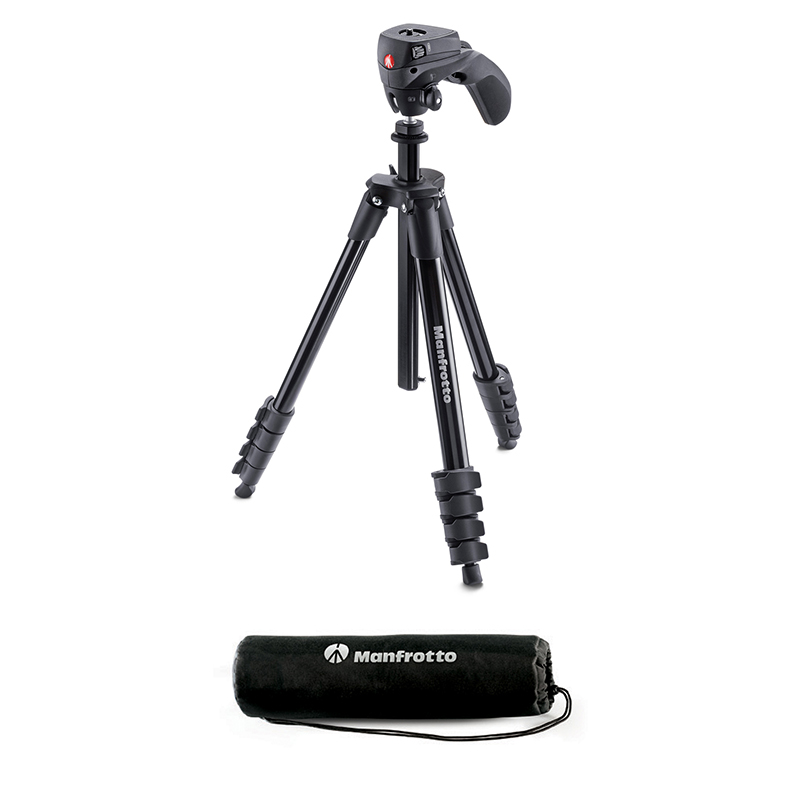 Manfrotto Compact Action Tripod (Black)