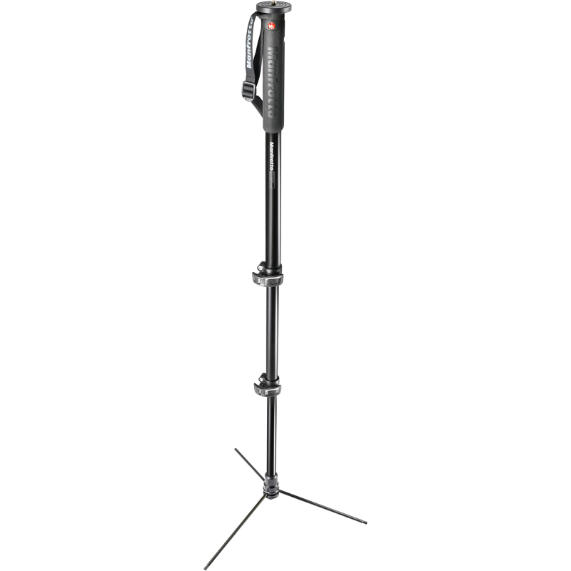 Manfrotto XPRO 3-Section Aluminum Monopod with Base MMXPROA3B