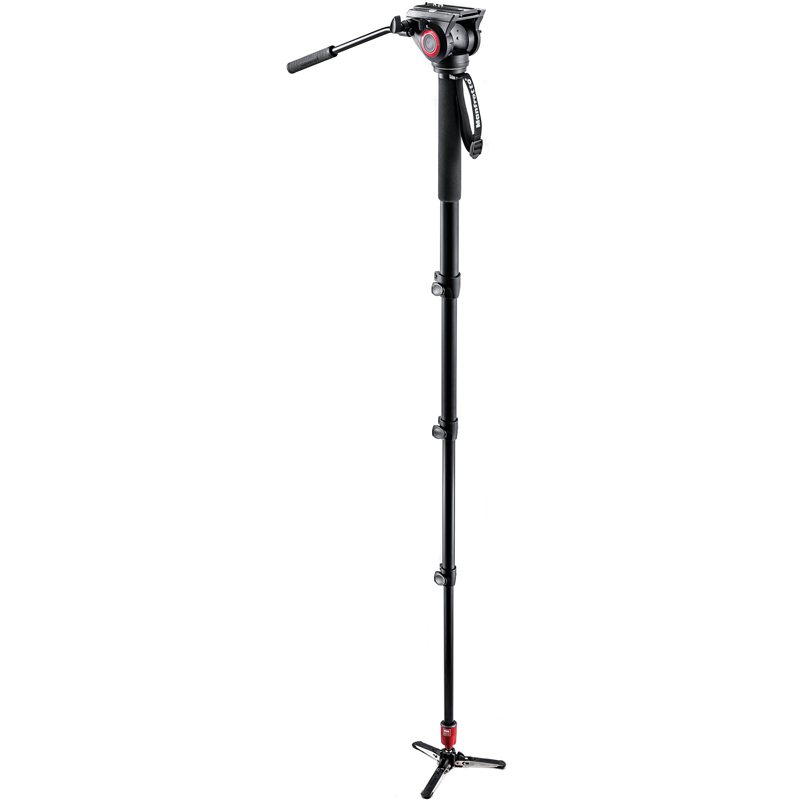 Manfrotto Aluminum Fluid Monopod with 500 head