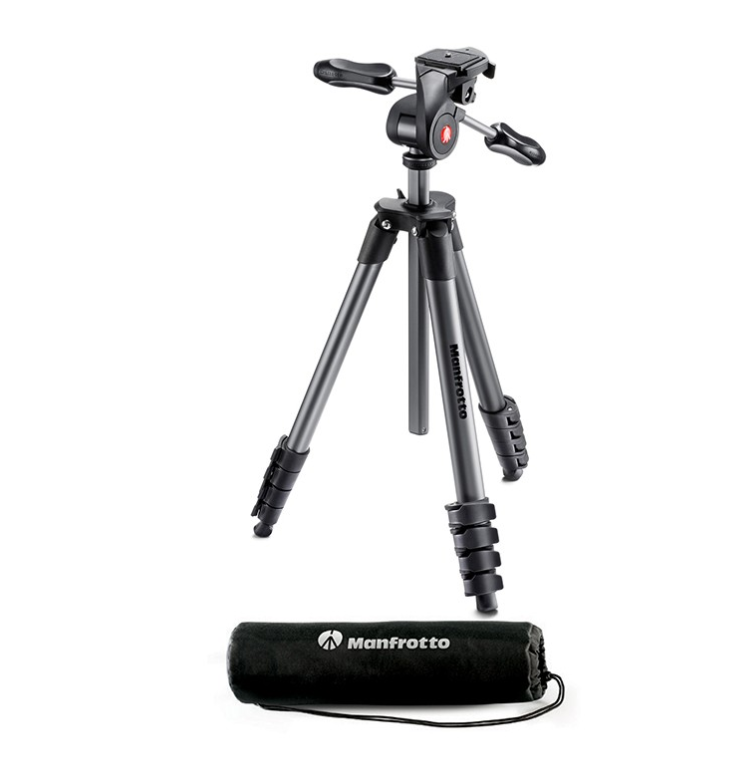 Manfrotto Compact Advanced Tripod + 3 Way Head