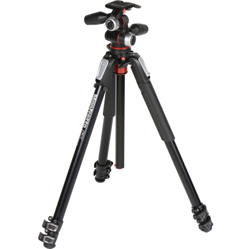 Manfrotto MK055XPRO3-3W 3 Section - Tripod Kit with 3 Way Head