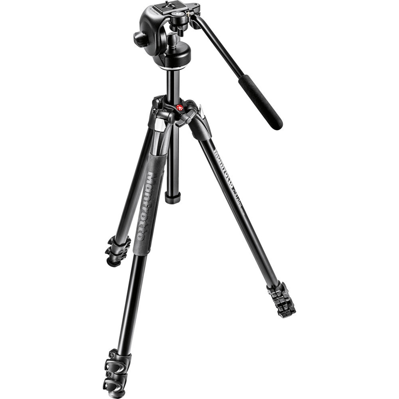 Manfrotto Tripod with 128RC Fluid Video Head - MK290XTA3-2W