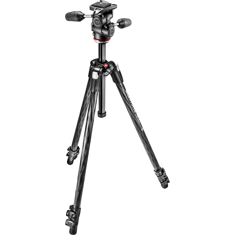 Manfrotto Tripod Kit Xtra Carbon 3 Section MT290XTC3 + MH804-3W