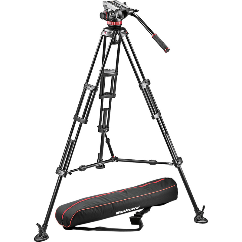 Manfrotto 502 + 546BK Video Tripod Kit - MVH502A.546BK-1