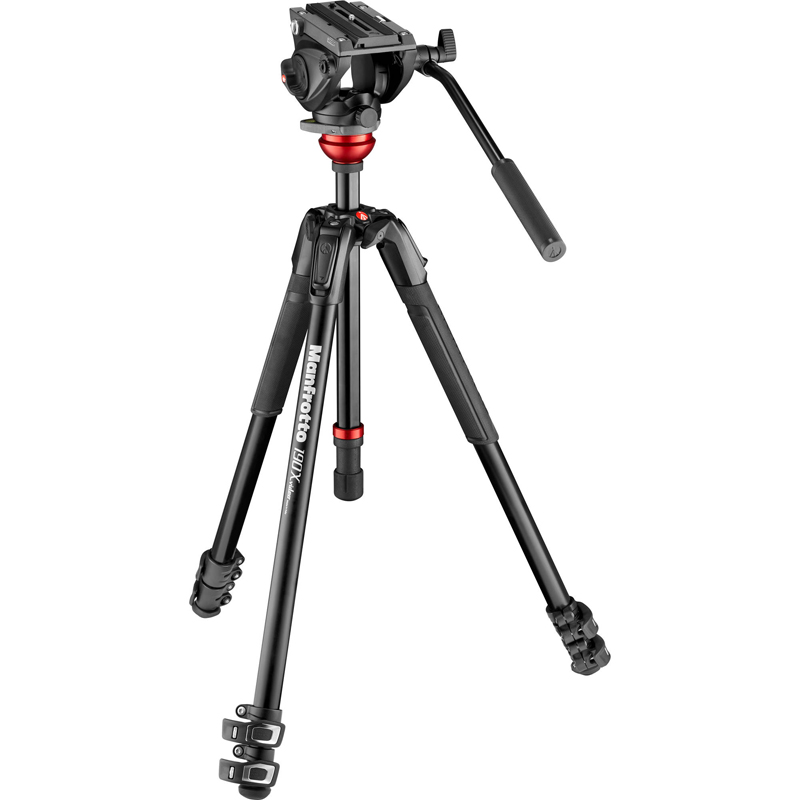 Manfrotto MVK500190XV Video + MVH500AH 50-173cm 8KG Payload 2.4kg CB Inc Levelling Column