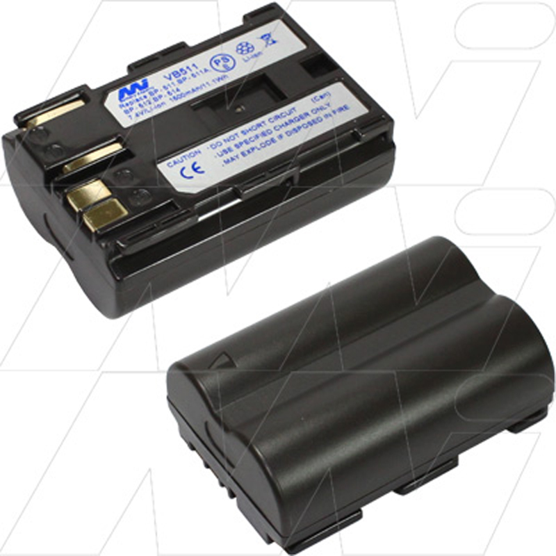 Master Instruments Canon BP-511A and BP-508 Rechargeable Video Camera Battery