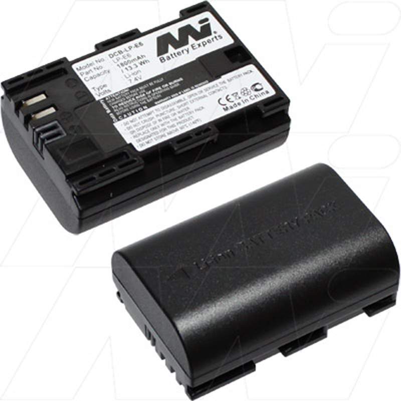 Master Instruments Canon LP-E6 Rechargeable Camera Battery