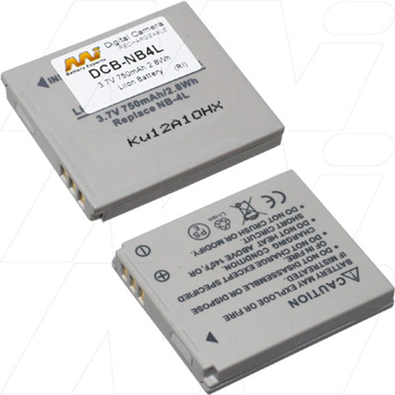Master Instruments Canon NB-4L Rechargeable Camera Battery