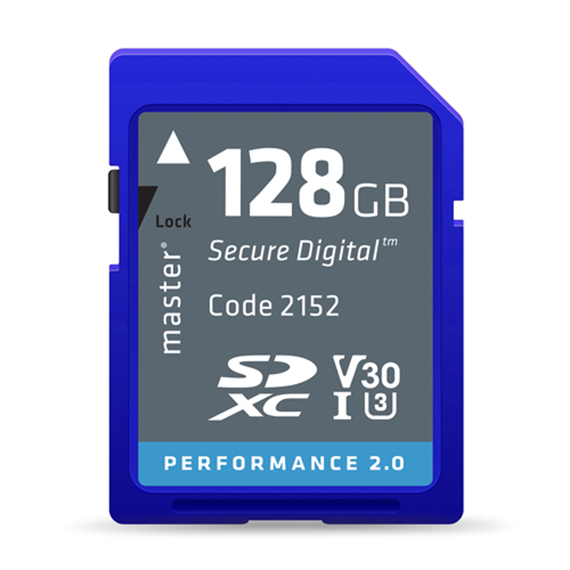 Master SDXC Performance 128GB (2.0) - V30 100MB/s Memory Card