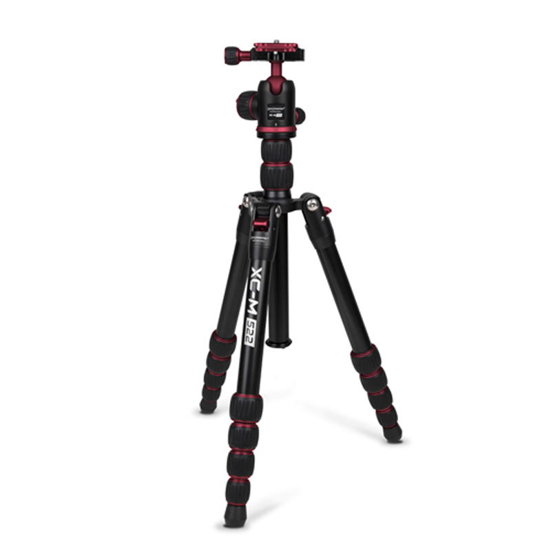 Master XC-M 522K Professional Tripod Kit - Red