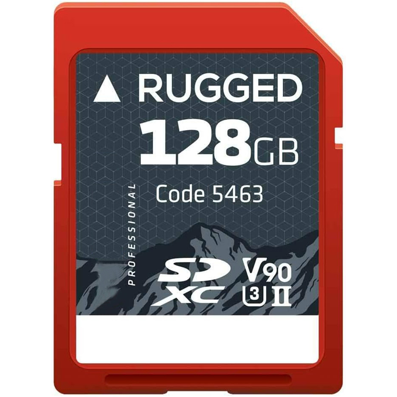 Master SDXC Rugged CINE 128GB 300MB/s UHS-II U3 V90 Professional Memory Card