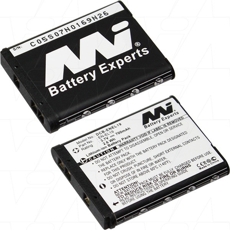 Master Instruments Nikon EN-EL19 Rechargeable Camera Battery